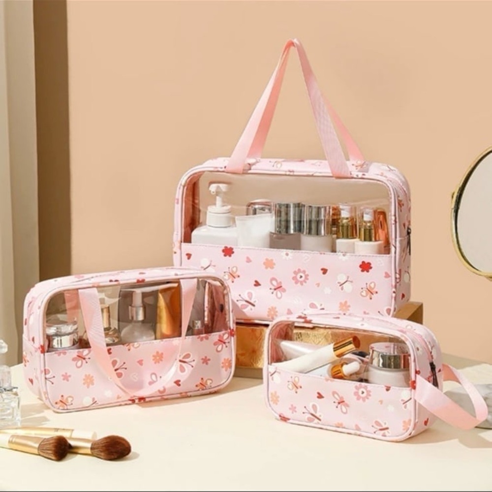 3pc/set Travel Storage Totes ~PINK~
~~NEW in package~
